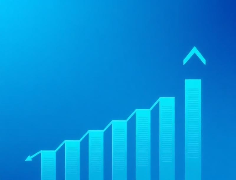 Financial charts showing cost savings from automation
